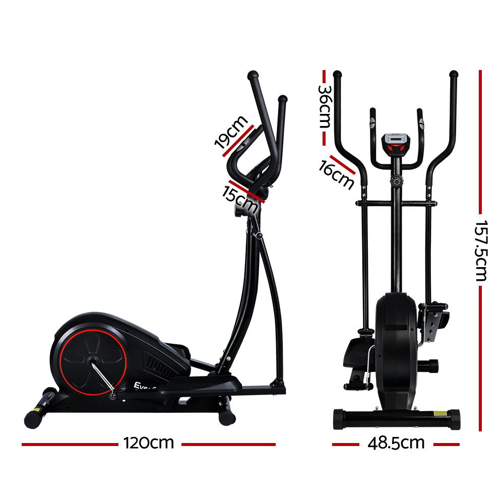 Everfit Elliptical Cross Trainer Fitness Machine with LCD view 2