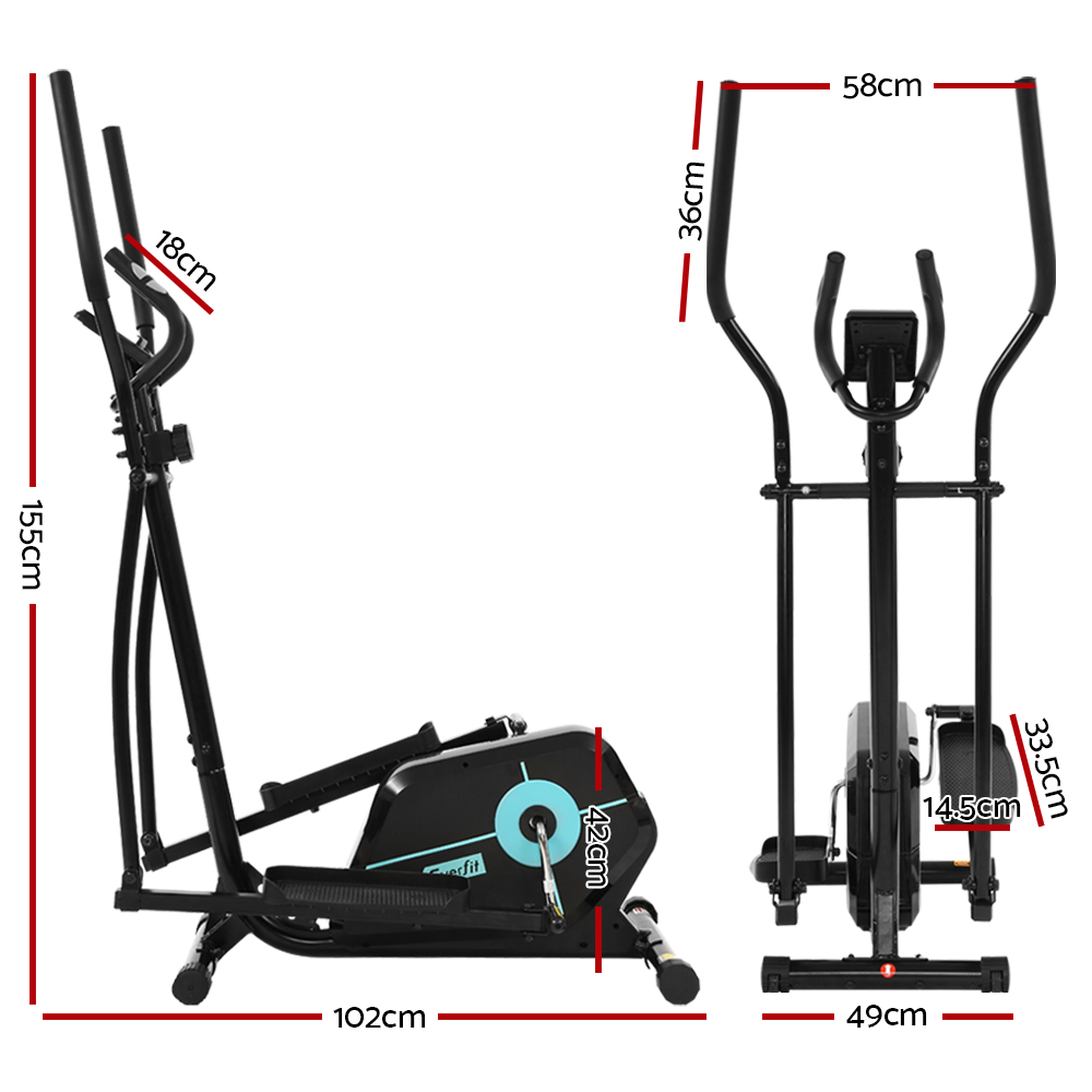 Everfit Elliptical Cross Trainer Fitness Machine Magnetic view 2