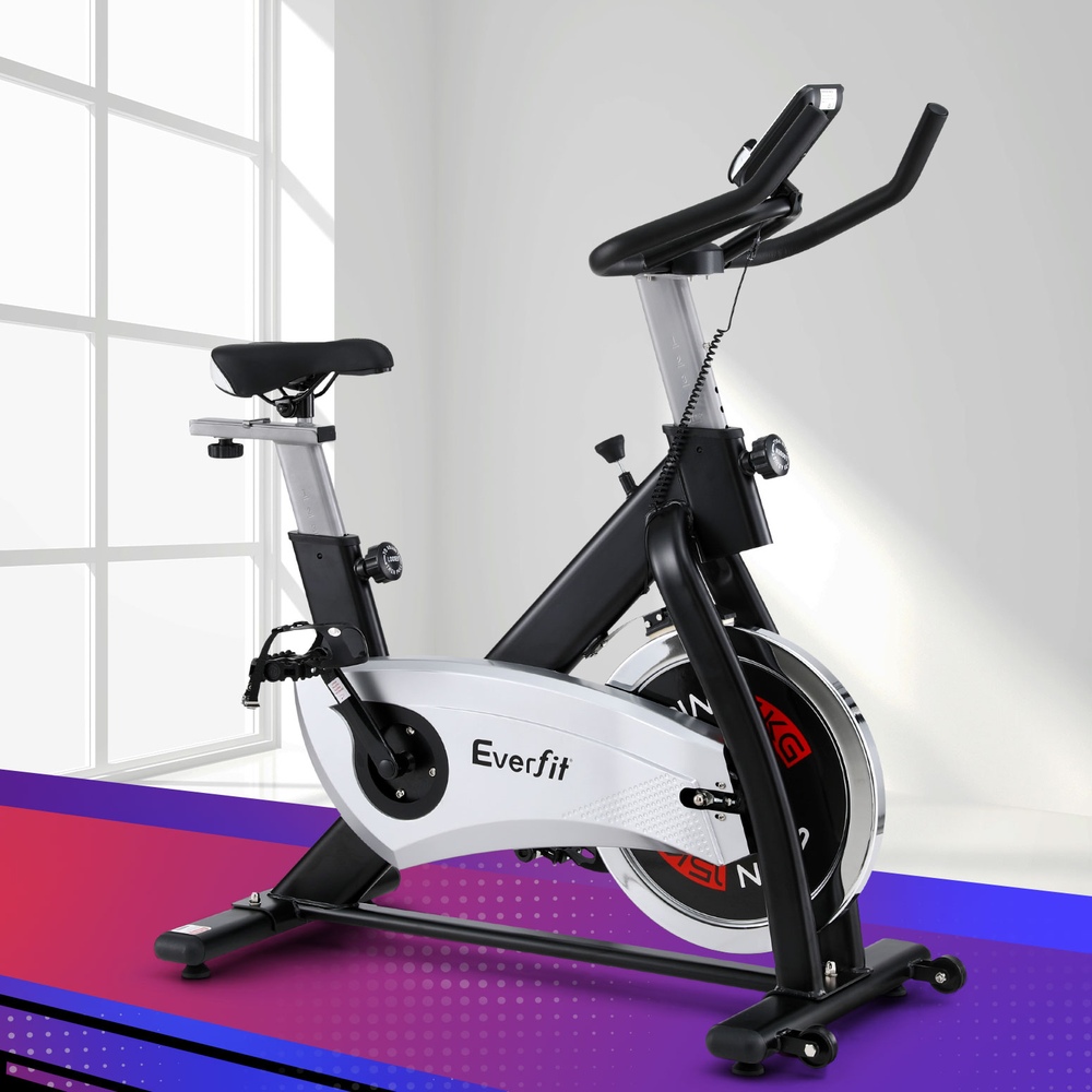 Everfit 15kg Flywheel Spin Bike with Silent Belt Drive