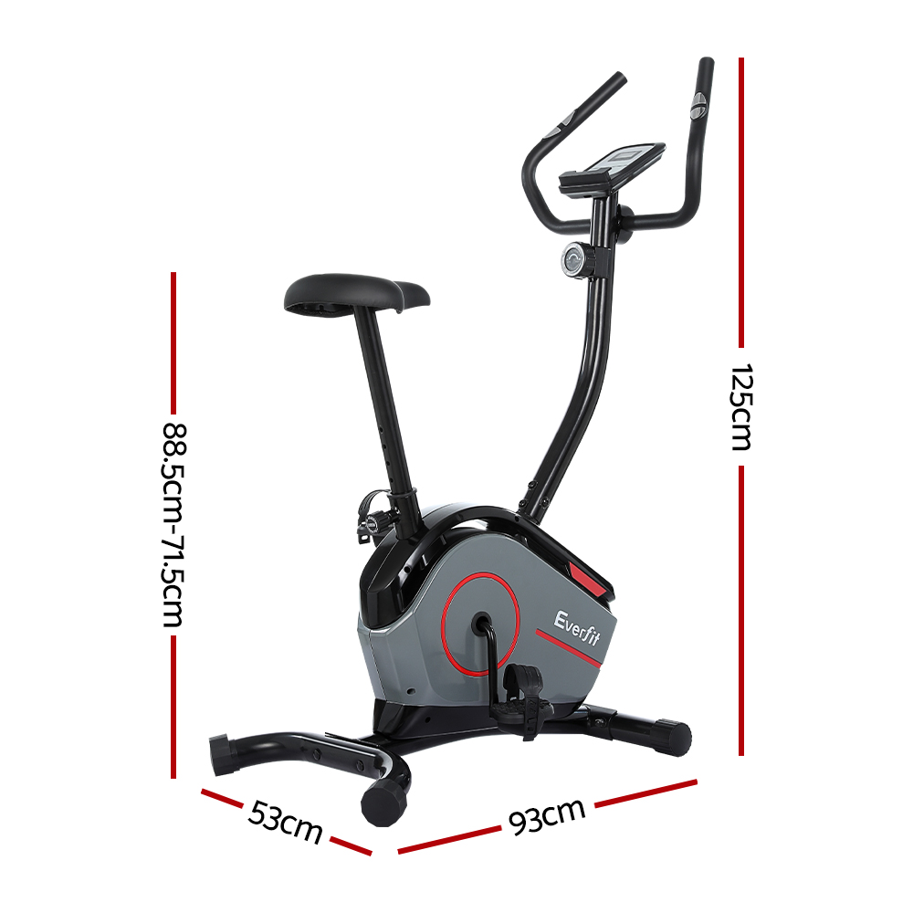 Everfit Magnetic Upright Bike 8 Levels 2kg Flywheel view 2