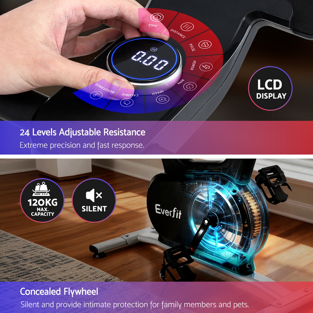 Everfit Electromagnetic Spin Bike 24-Level Resistance view 5