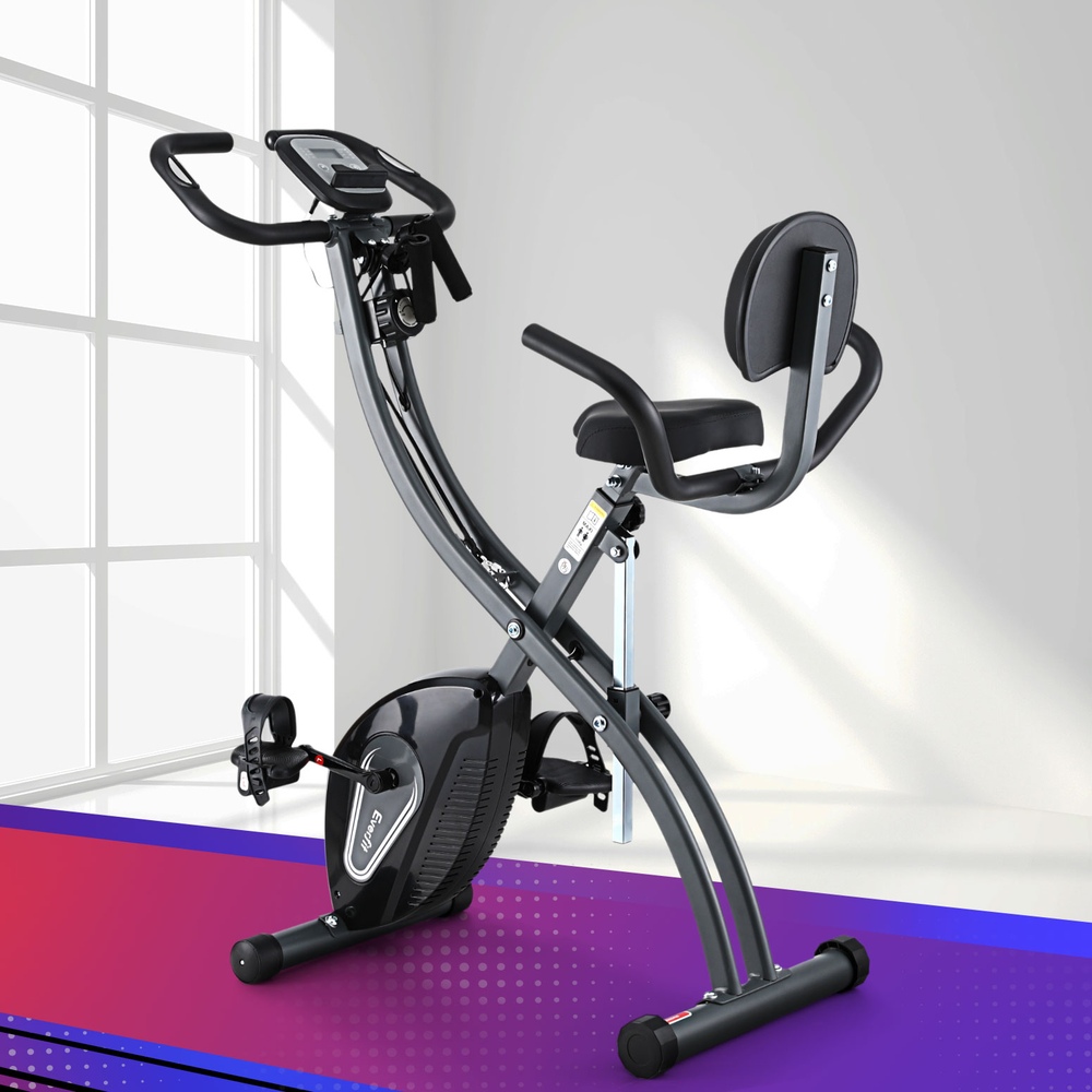 Everfit Folding Exercise Bike X-Frame Aerobic Trainer