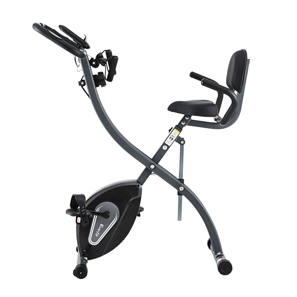 Everfit Folding Exercise Bike X-Frame Aerobic Trainer view 3