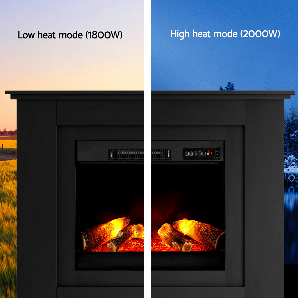 Devanti Electric Fireplace Mantel Heater 2000W view 4