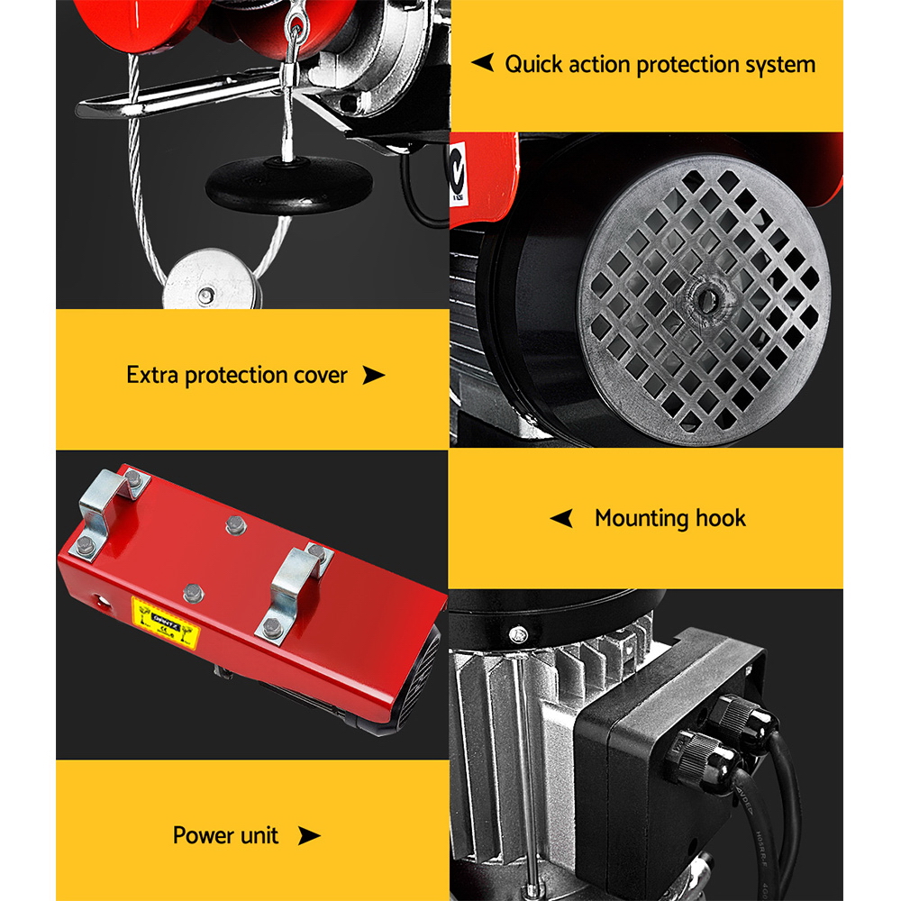 Giantz Electric Hoist Winch with Remote, 250KG to 1000KG view 5