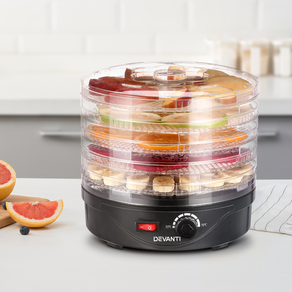 Devanti 5-Tray Food Dehydrator Black
