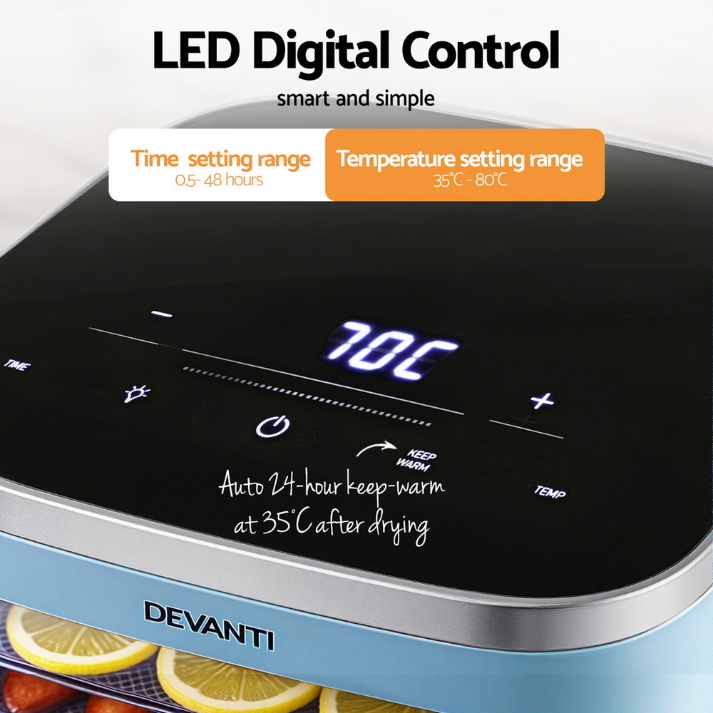 Devanti Mini Food Dehydrator 5 Trays 500W view 4