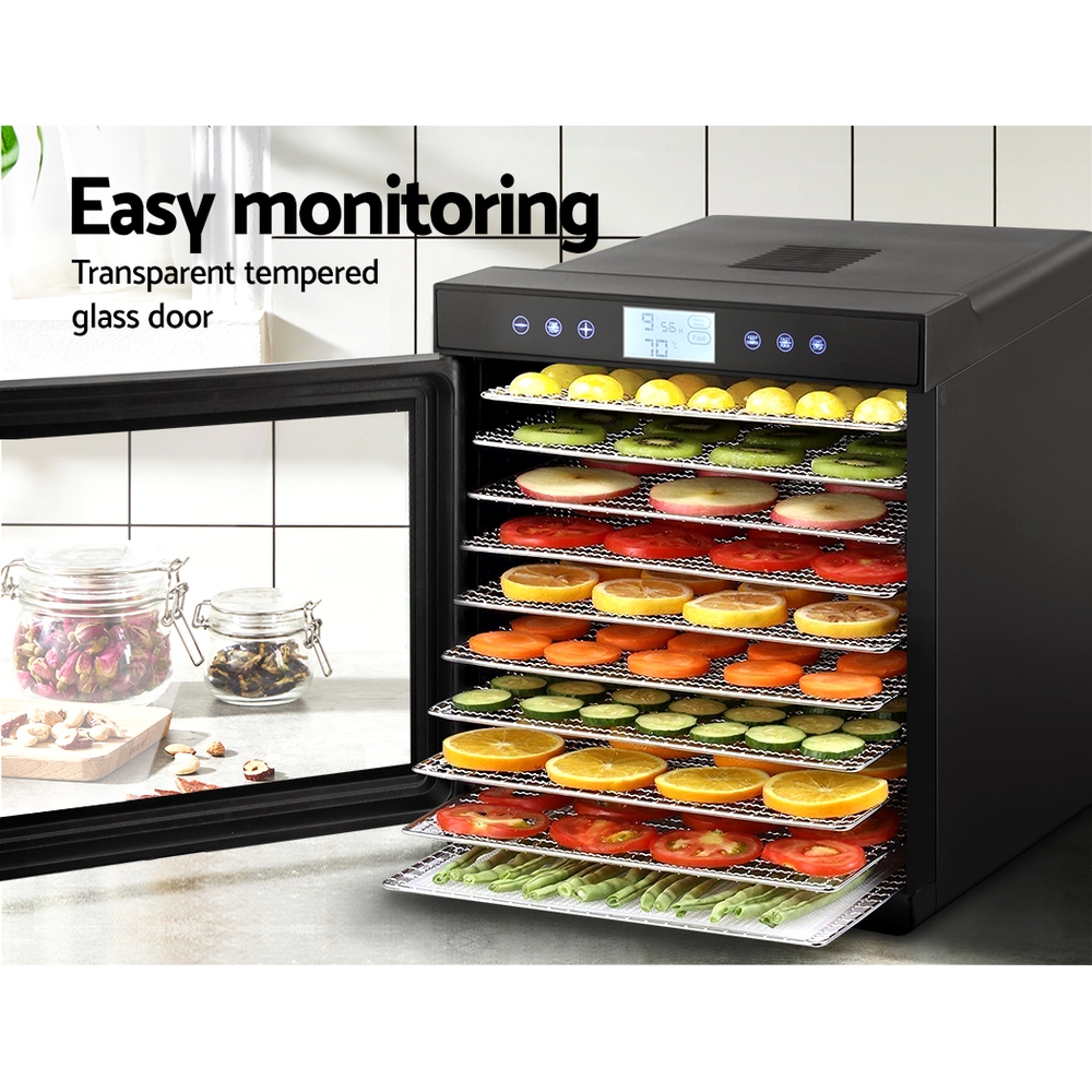 Devanti Food Dehydrator with Stainless Steel Tray view 3