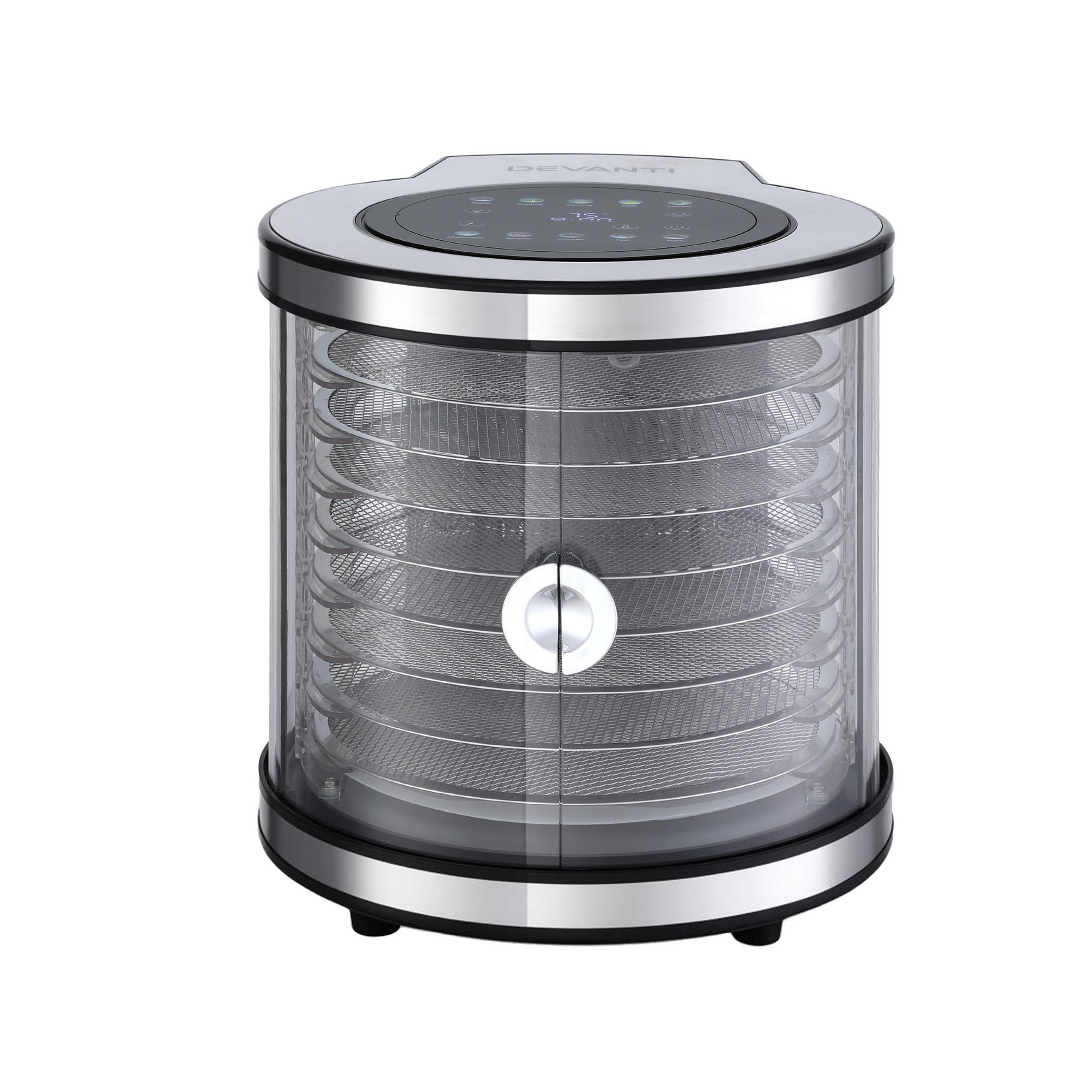 Devanti 8 Trays Food Dehydrator Stainless Steel view 3
