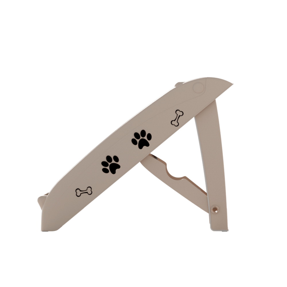 i.Pet Foldable Dog Ramp Steps for Bed, Sofa and Car Beige view 4