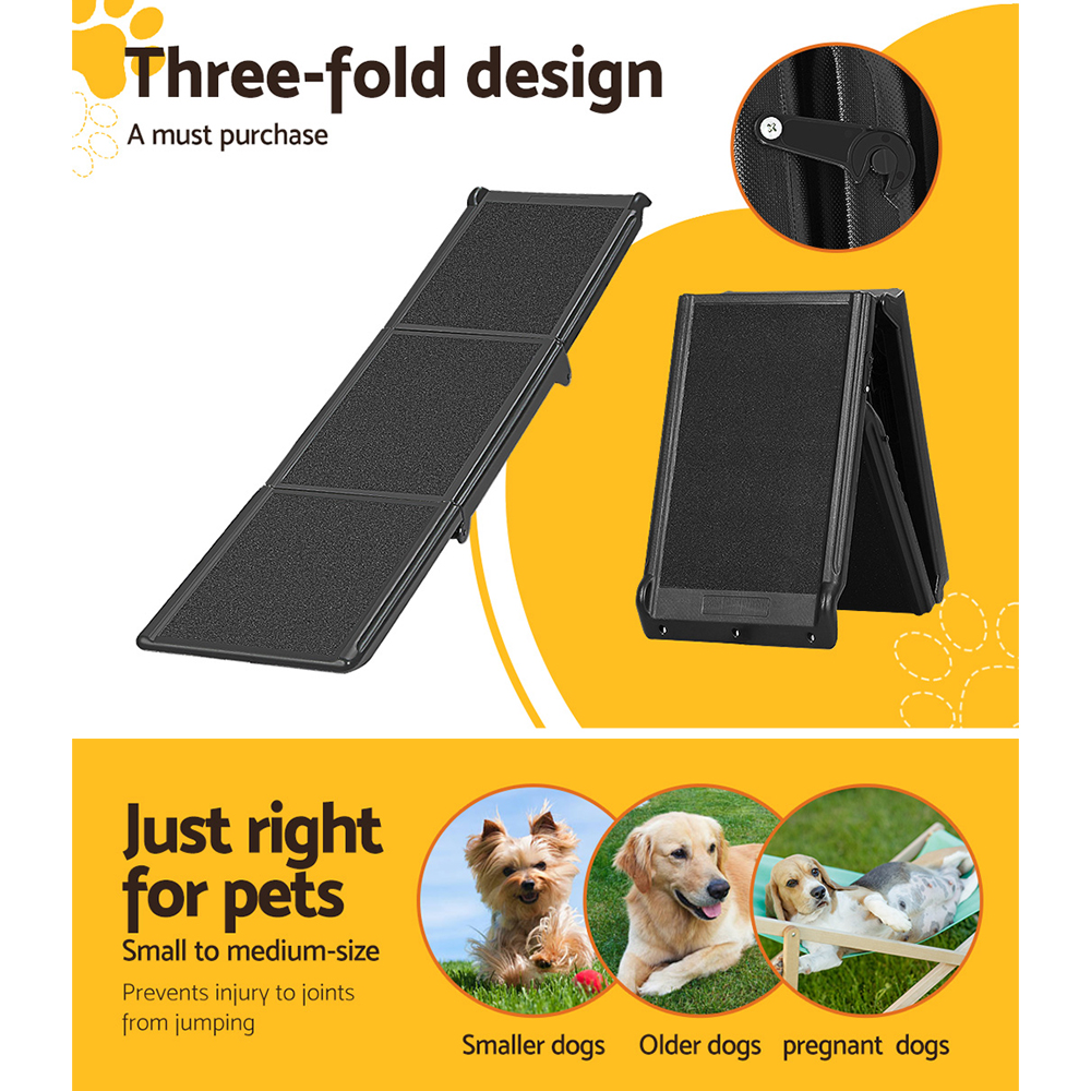 i.Pet Foldable Dog Ramp Pet Stairs for Car Travel view 5