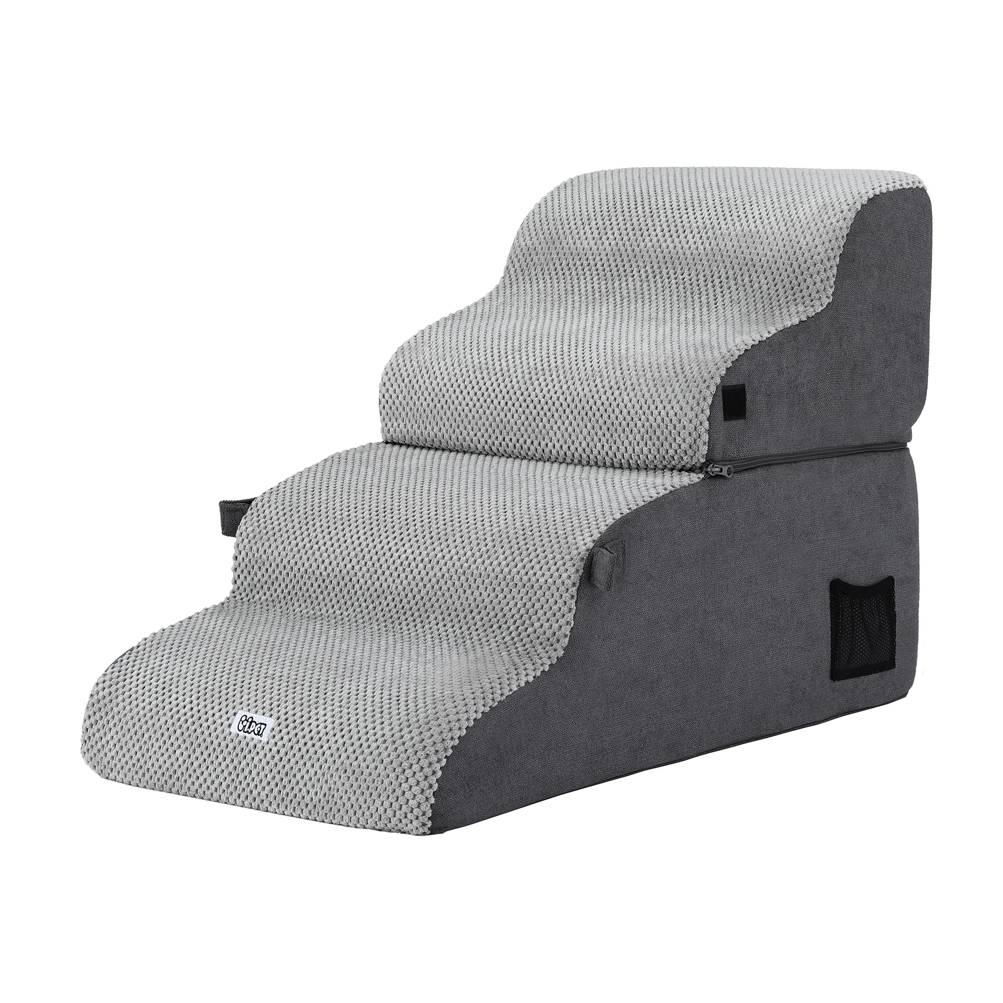 i.Pet 2-in-1 Dog Stairs and Bed Foam Washable