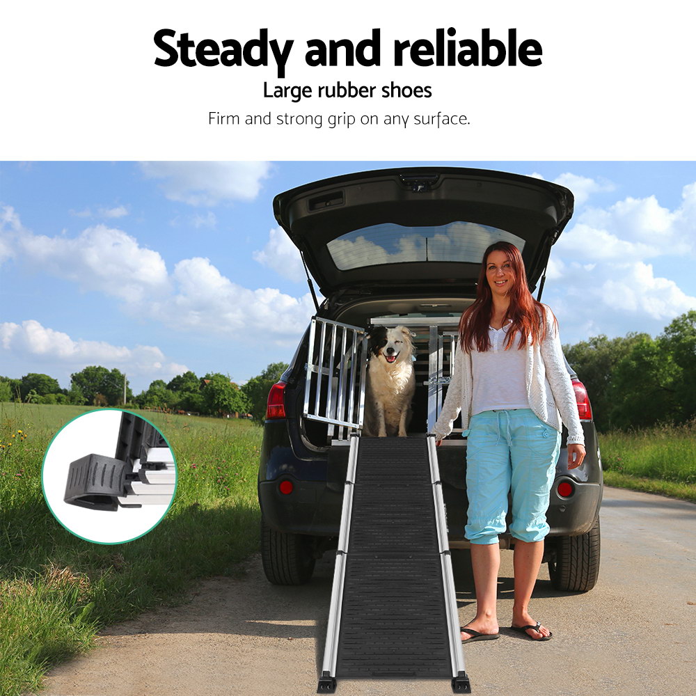 i.Pet Foldable Dog Ramp Pet Stairs for Car & SUV view 5