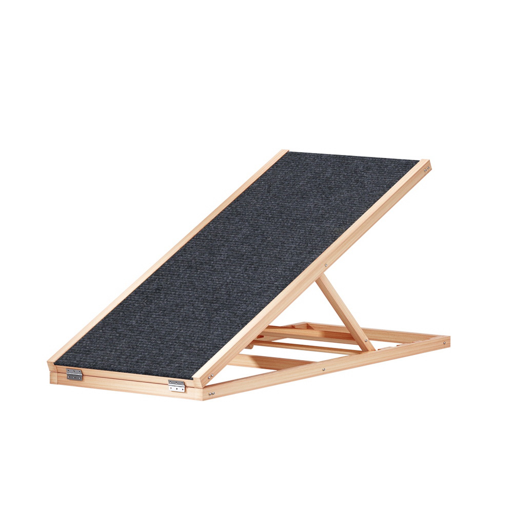 i.Pet Dog Ramp Adjustable Height Wooden Steps Foldable