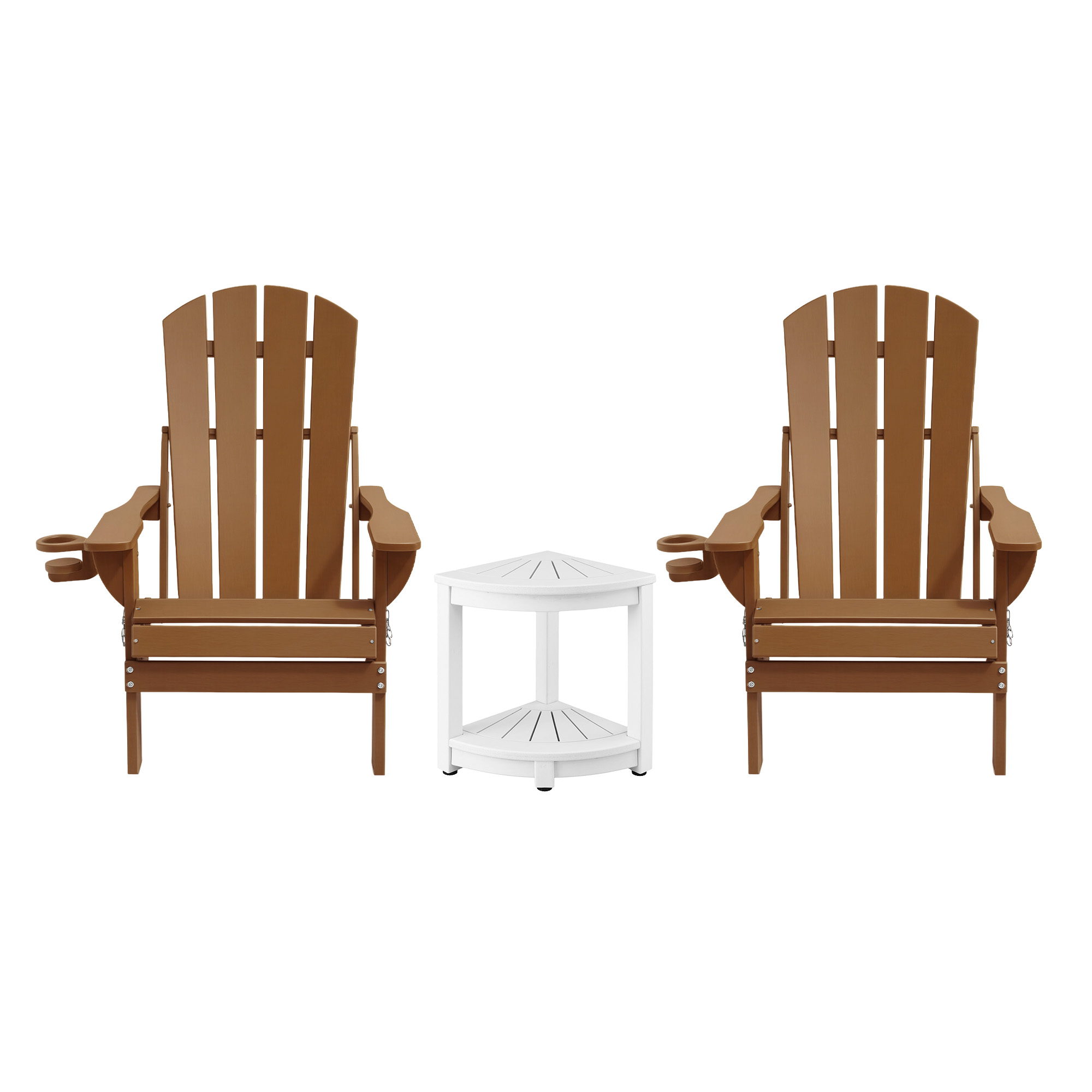 Gardeon Folding HDPE Adirondack Beach Chair Set view 3