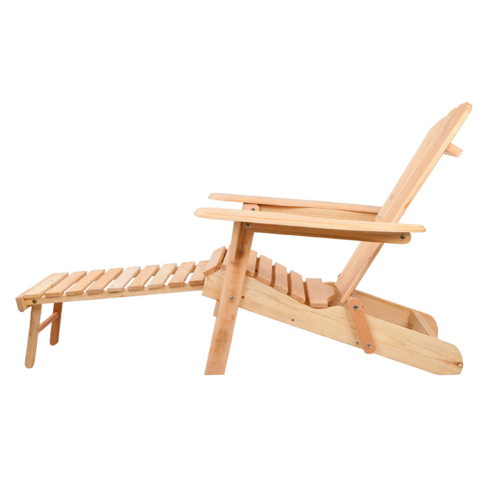 Gardeon 3 Piece Wooden Adirondack Sun Lounge view 4