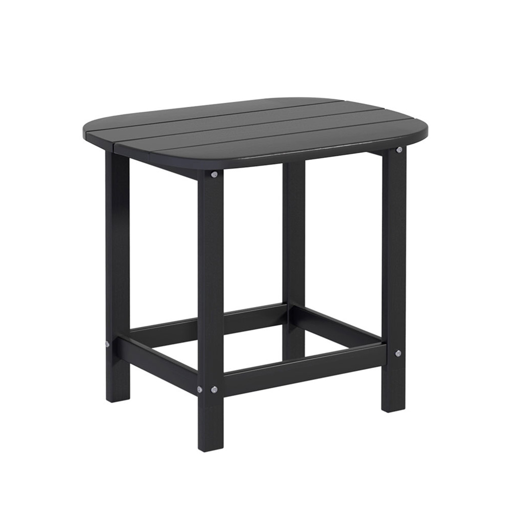Gardeon HDPE Coffee Side Table Black