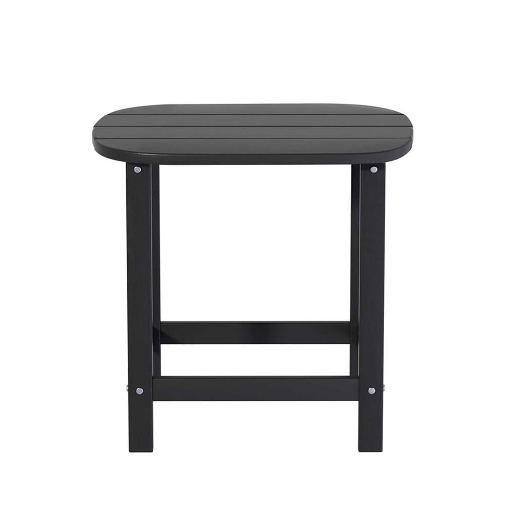 Gardeon HDPE Coffee Side Table Black view 3