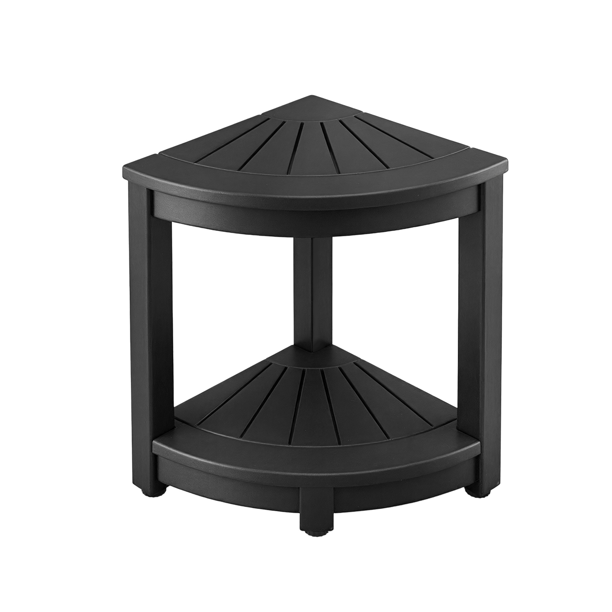 Gardeon HDPE Coffee Side Table with Storage Shelf view 3