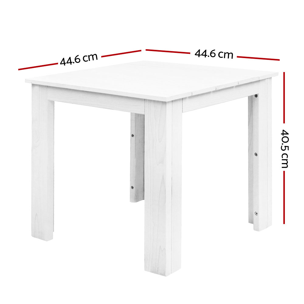 Gardeon Wooden Side Table Desk Classic White view 2