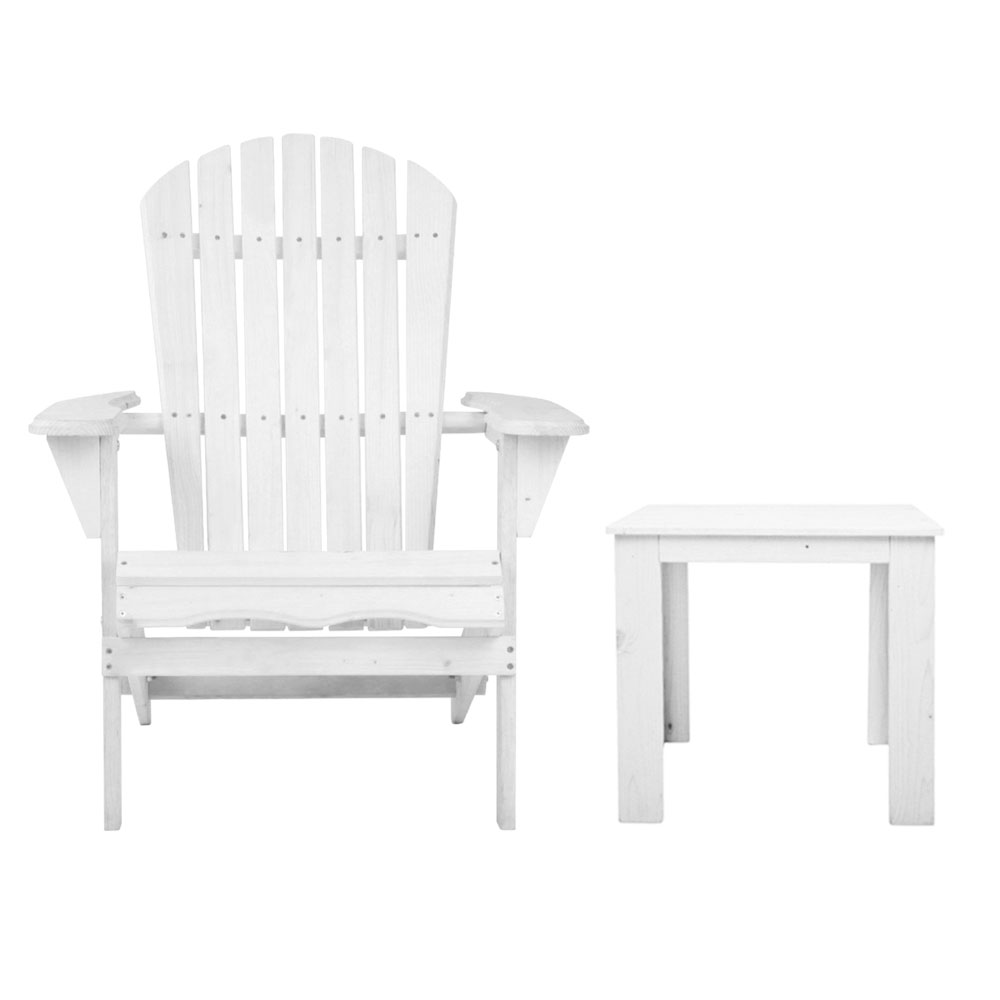 Gardeon 3 Piece Foldable Wooden Table and Chairs view 3