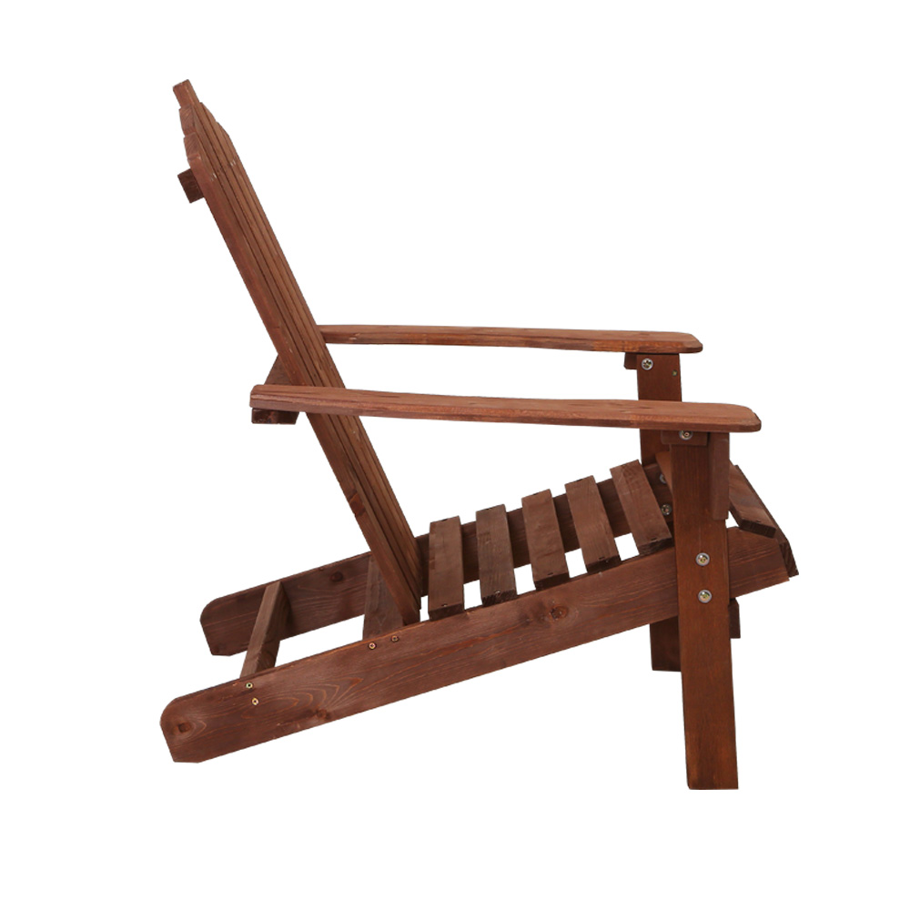 Gardeon Wooden Adirondack Beach Chair Outdoor Patio view 3