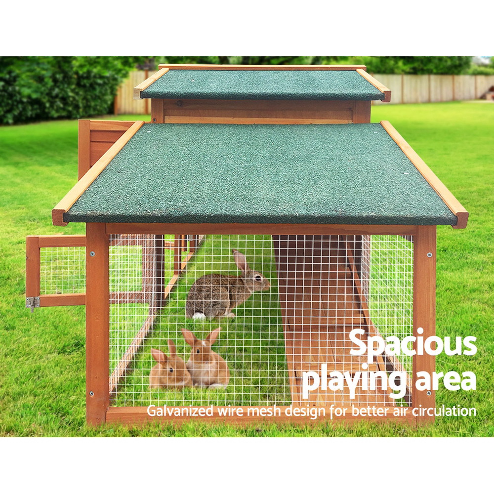 i.Pet Rabbit Hutch 169cm Wooden Water-Repellent Design view 5