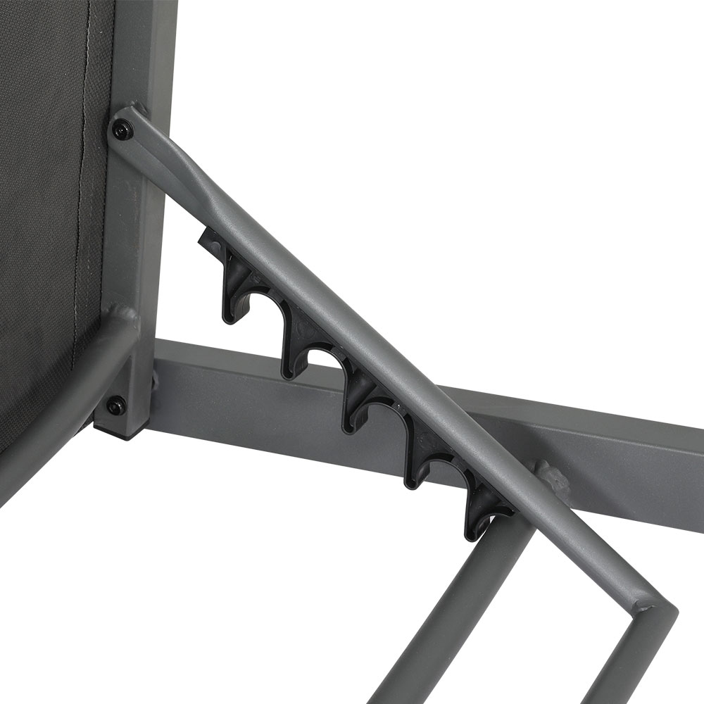 Gardeon Sun Lounge Aluminium Folding Beach Chair Wheels view 3