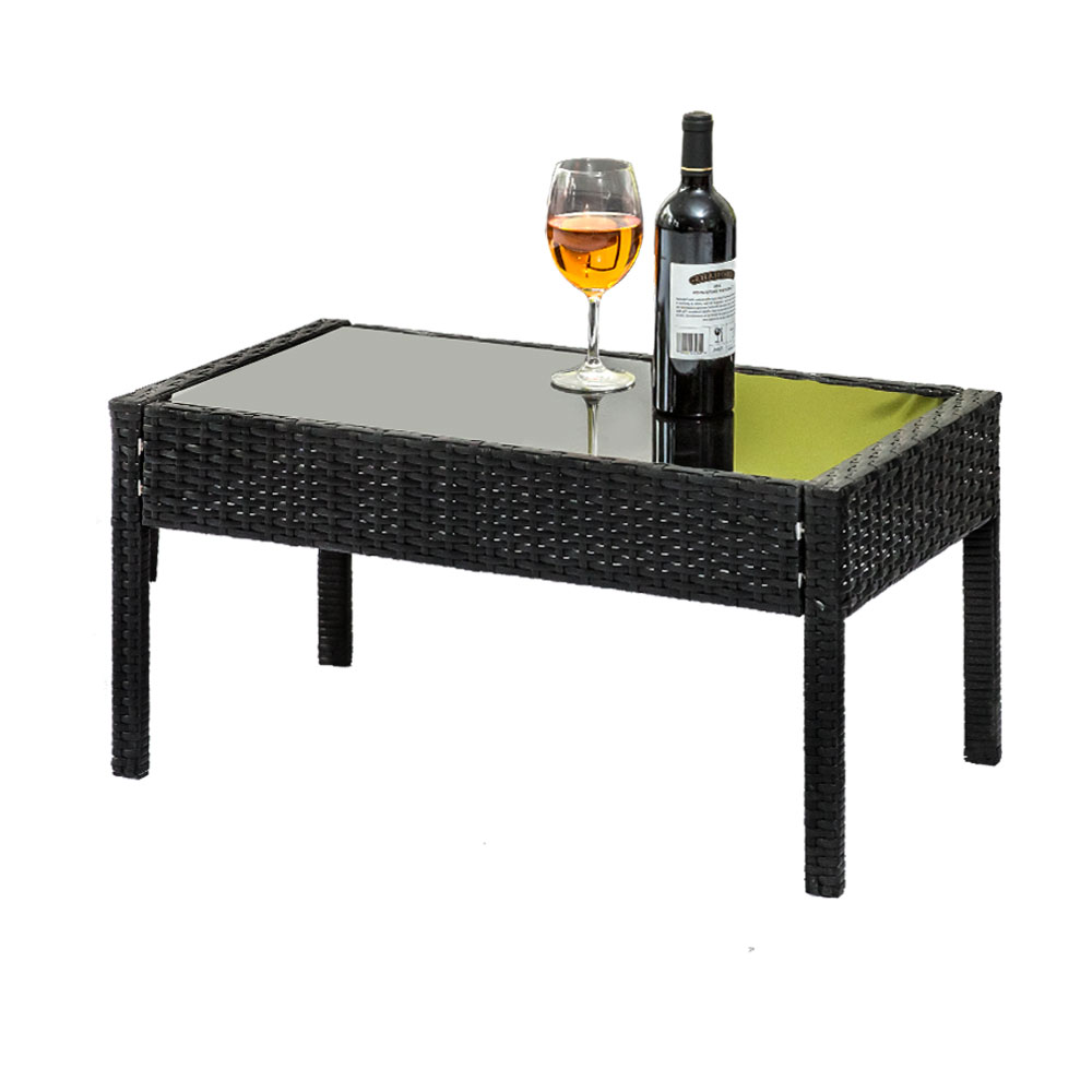 Gardeon Wicker Sofa Set with Storage Cover view 3