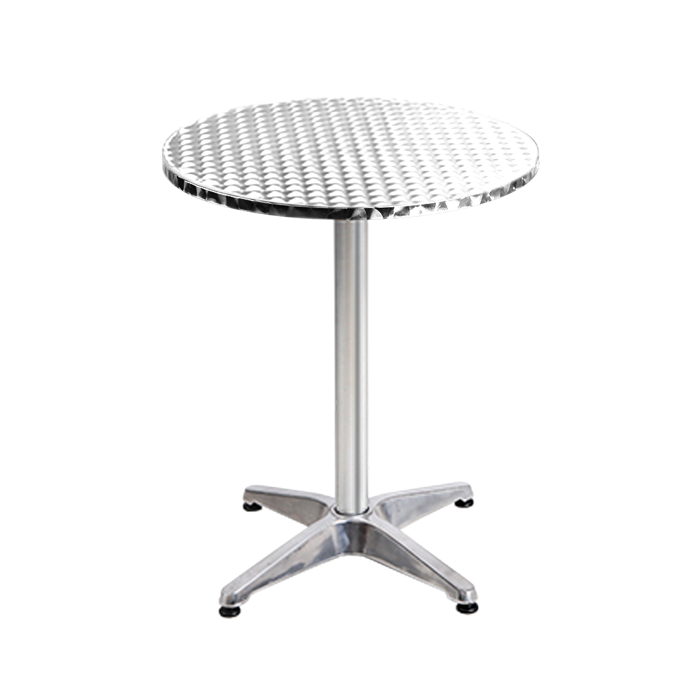 Gardeon Aluminium Bar Table Set of 2 Round 70/110cm view 3
