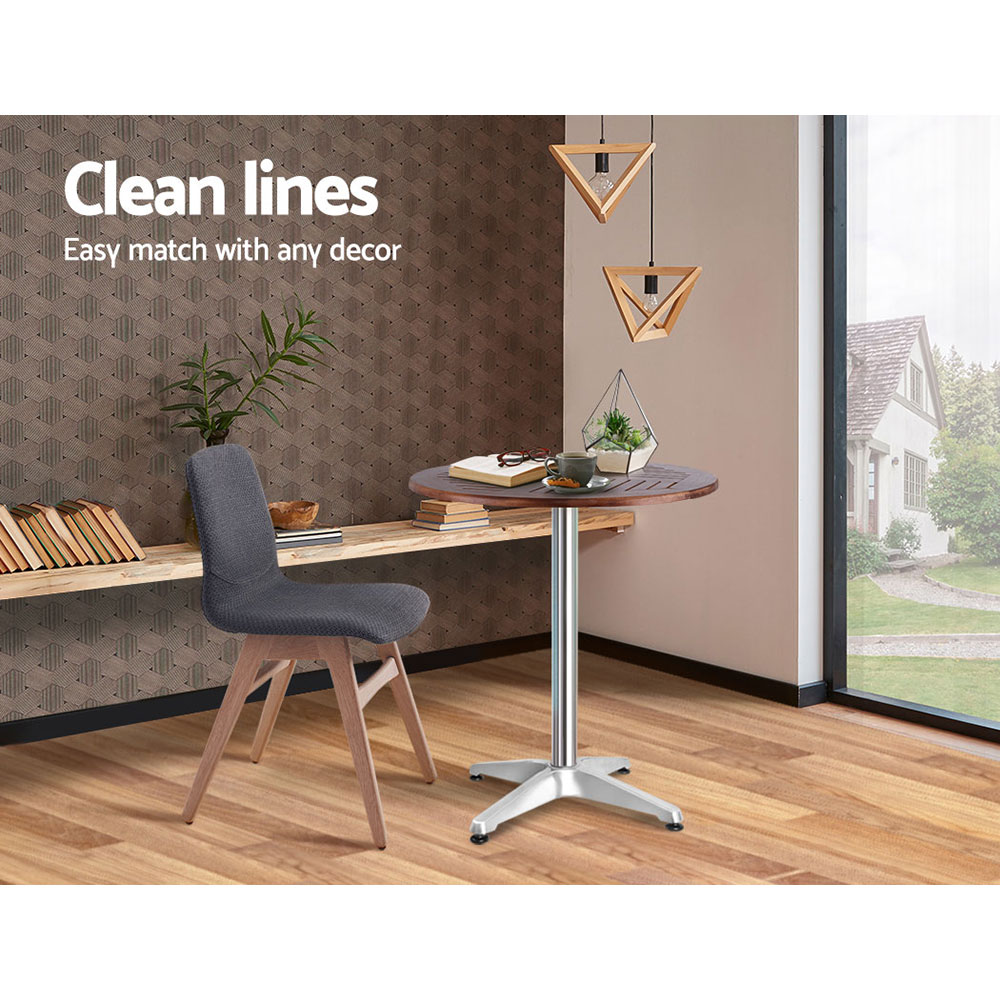 Gardeon Wooden Bar Table Adjustable 70-110cm view 4