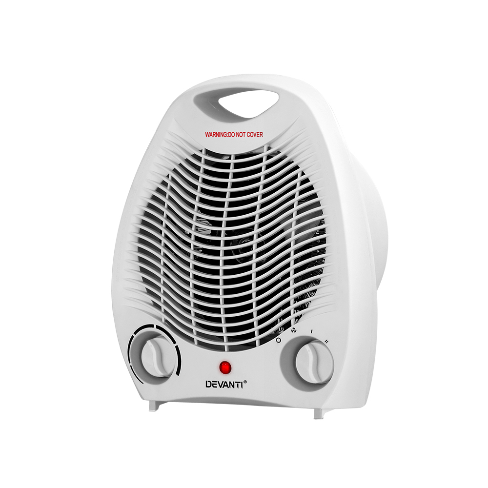 Devanti Electric Fan Heater 3 Modes Compact