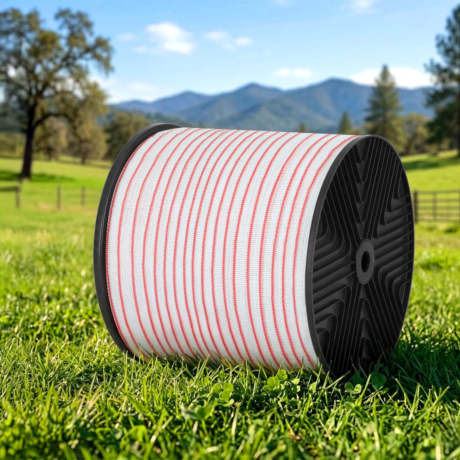 Giantz Electric Fence Polytape 400m Red and White