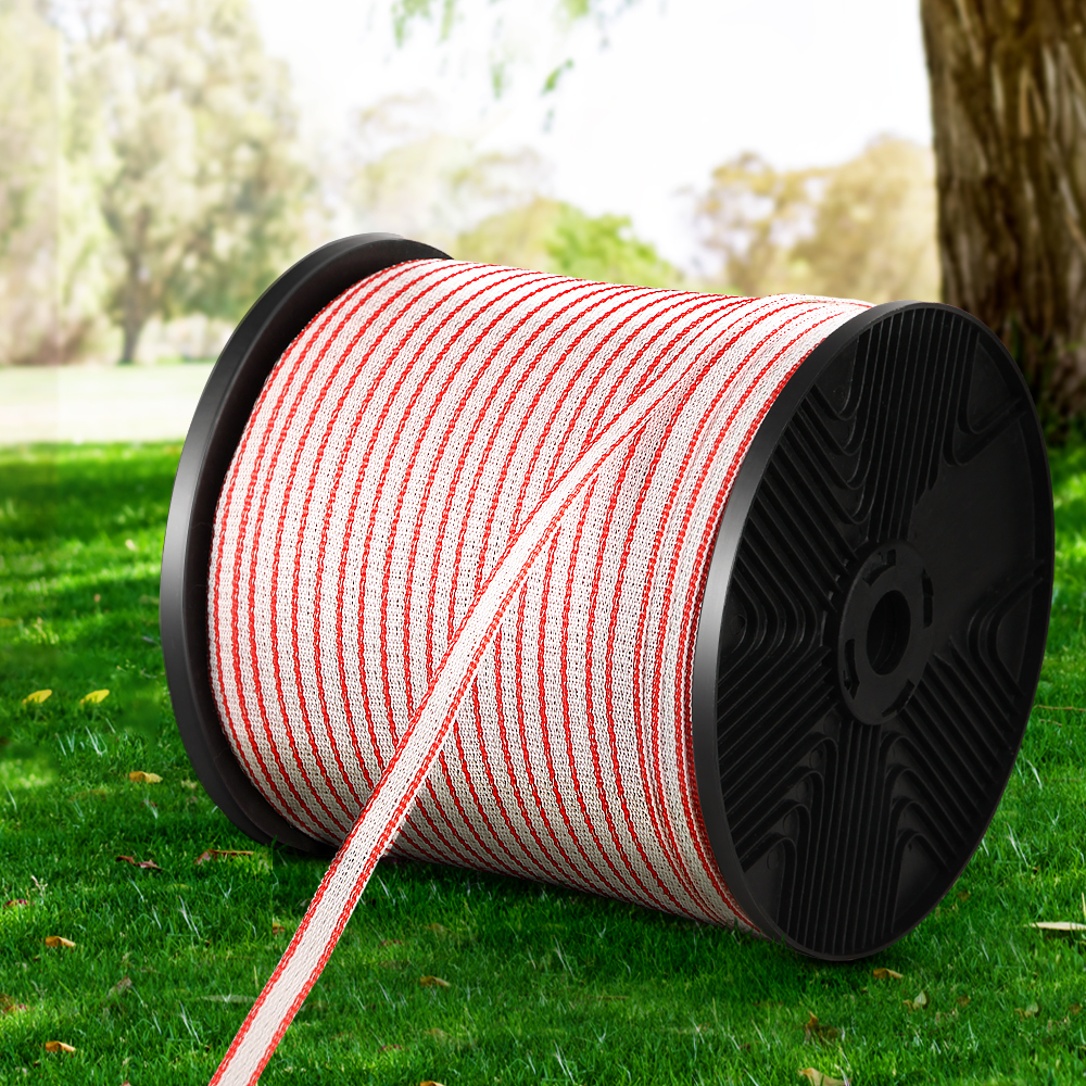 Giantz Electric Fence Poly Tape 400m with Insulators