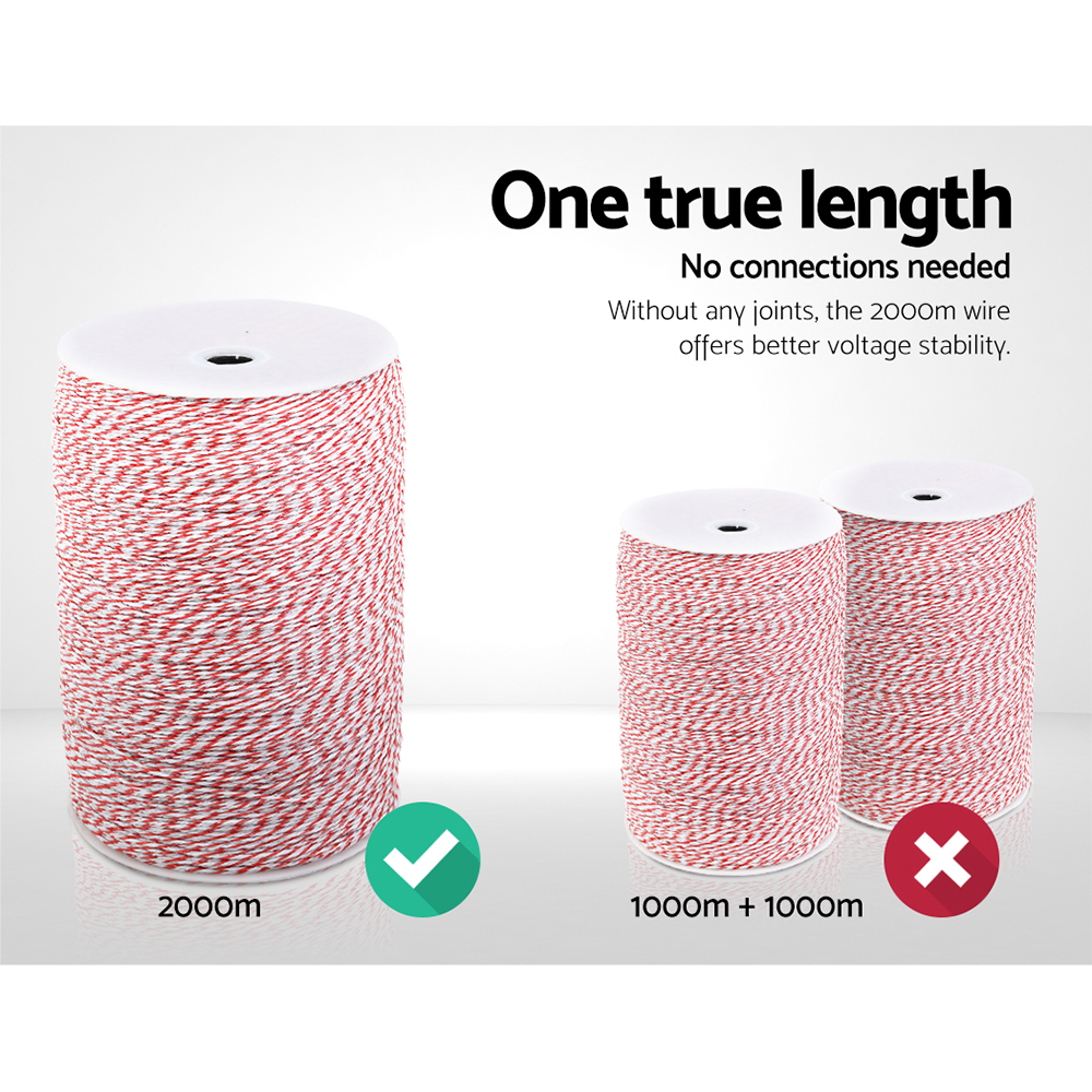 Giantz Electric Fence Poly Wire, 1000m or 2000m view 3