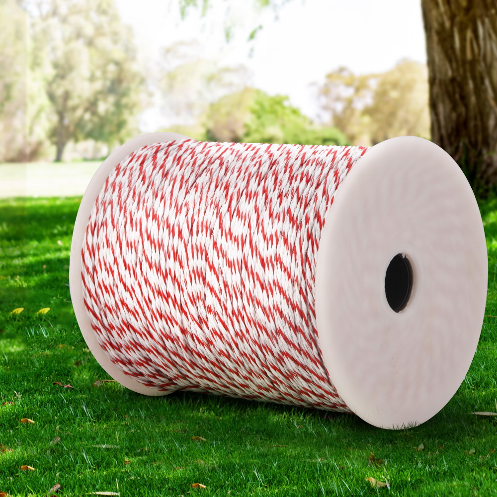 Giantz Electric Fence Poly Wire 500m with Insulators