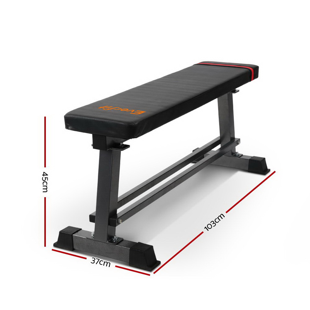 Everfit Weight Bench Flat Press Padded Top 300kg view 2
