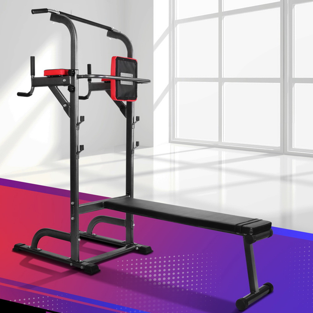 Everfit Weight Bench with Chin Up Bar 8-in-1 380kg