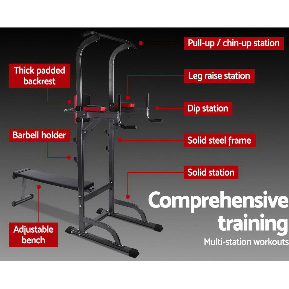 Everfit Weight Bench with Chin Up Bar 8-in-1 380kg view 3