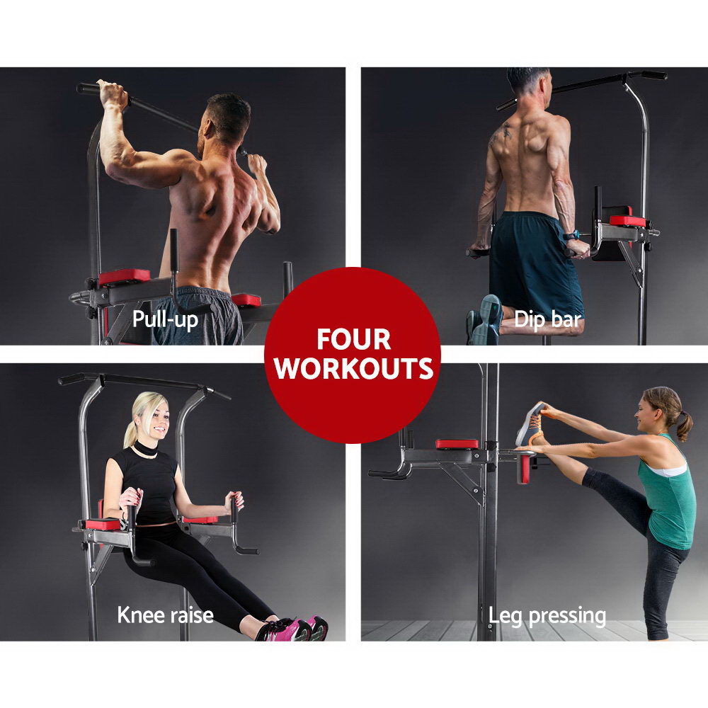Everfit Chin Up Tower Power Station 200kg Capacity view 4