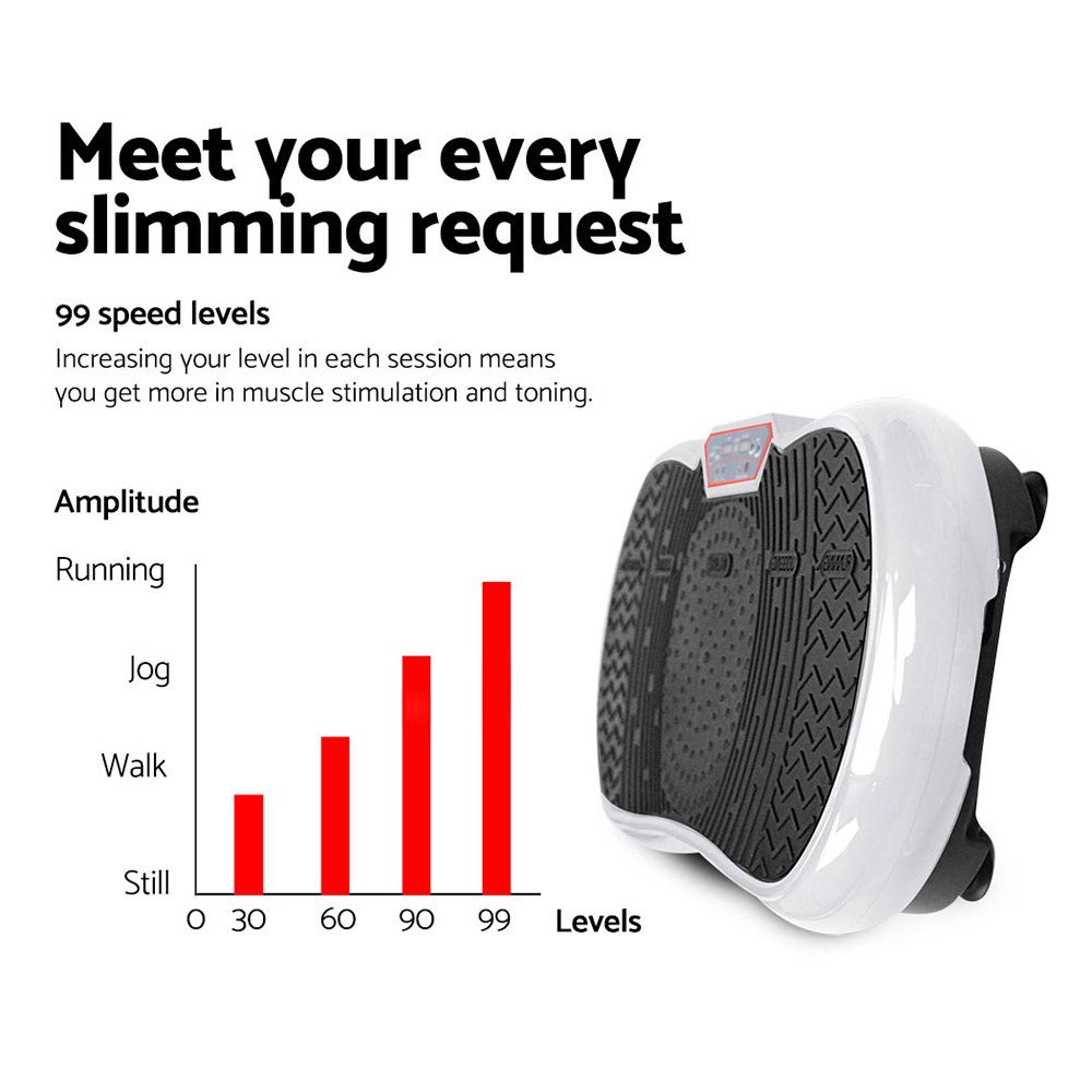 Everfit Vibration Machine Platform with Resistance Rope view 3