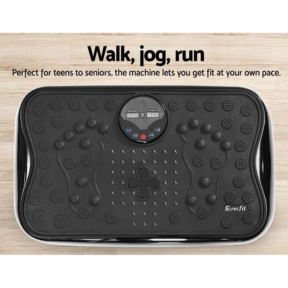 Everfit Compact Vibration Machine with Resistance Rope view 4