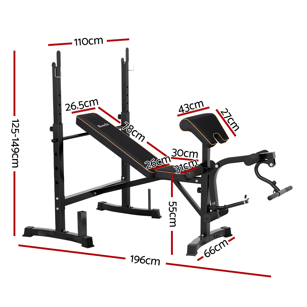 Everfit Weight Bench 10-in-1 Home Gym Station 330kg view 2