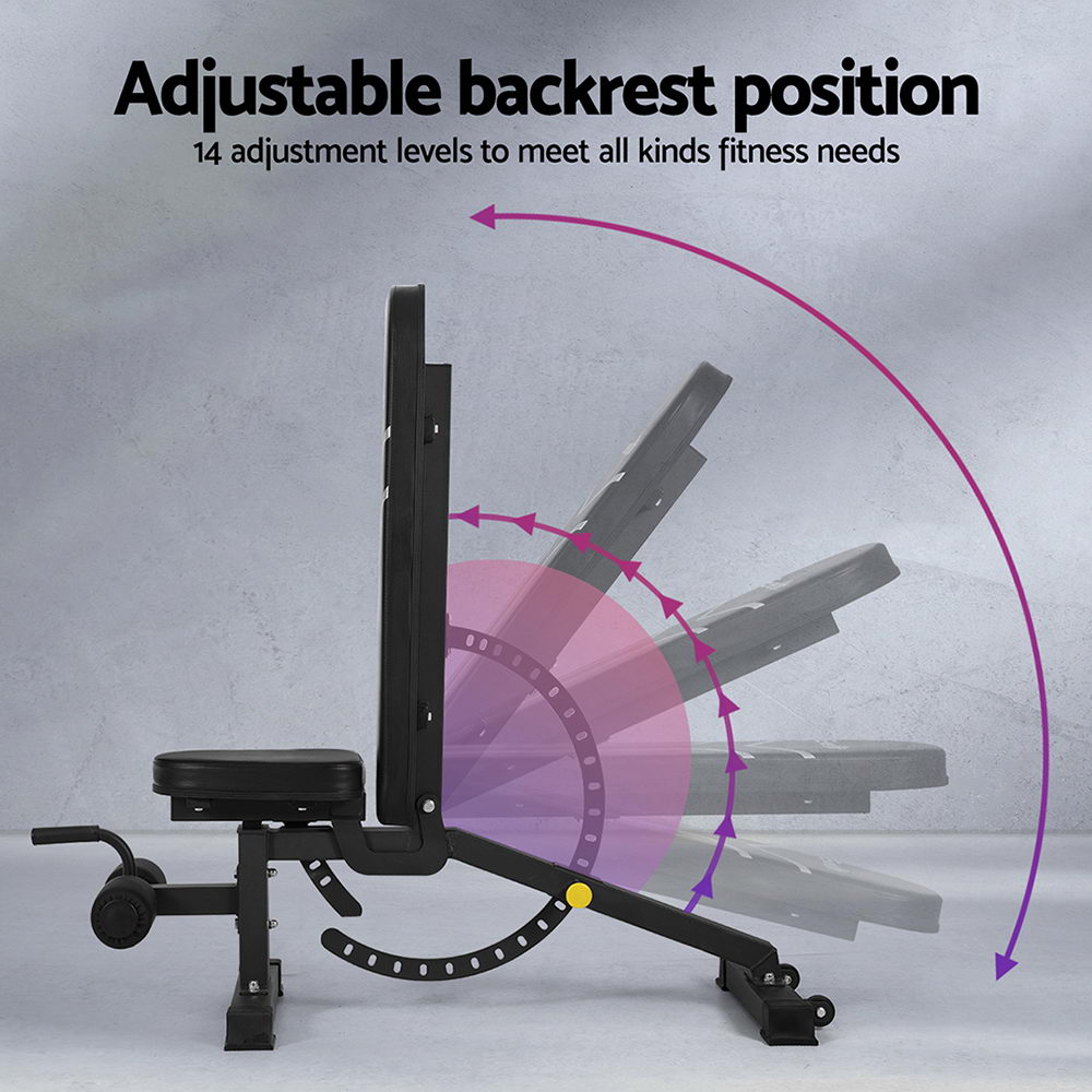 Everfit FID Bench 14-Level Adjustable for Home Gym view 5