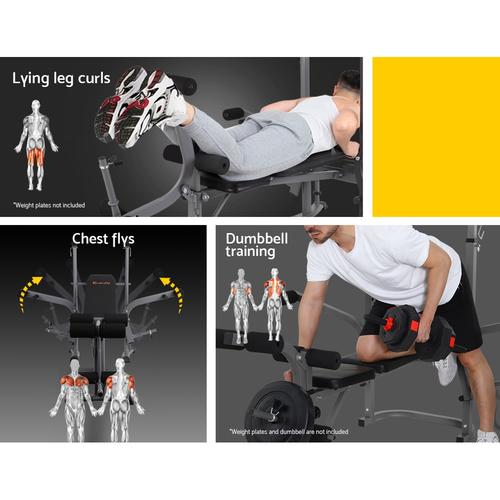 Everfit Weight Bench 8-in-1 Adjustable Station 200kg view 5