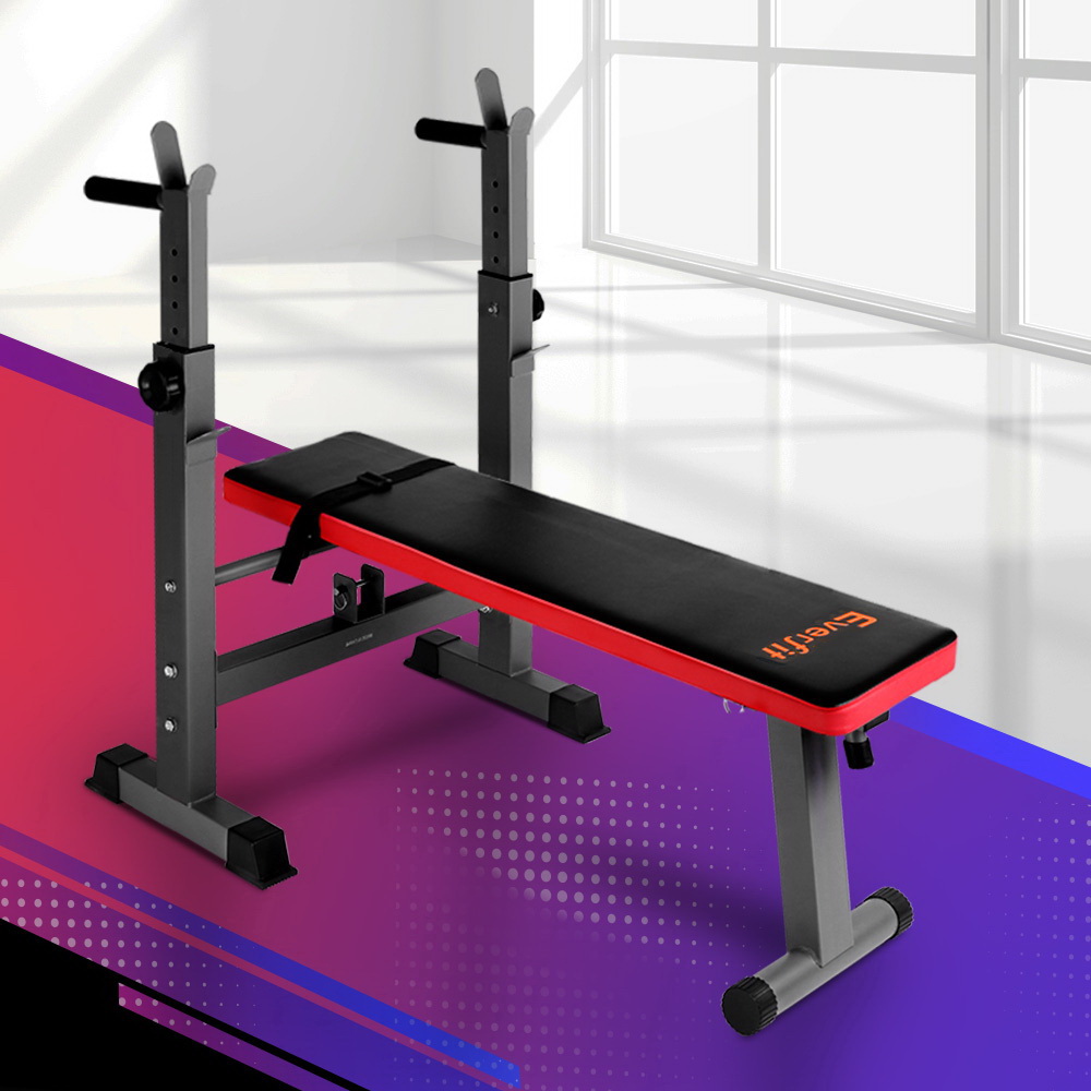 Everfit Weight Bench with Squat Rack Decline 200kg