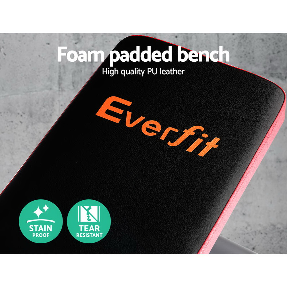 Everfit Weight Bench with Squat Rack Decline 200kg view 4