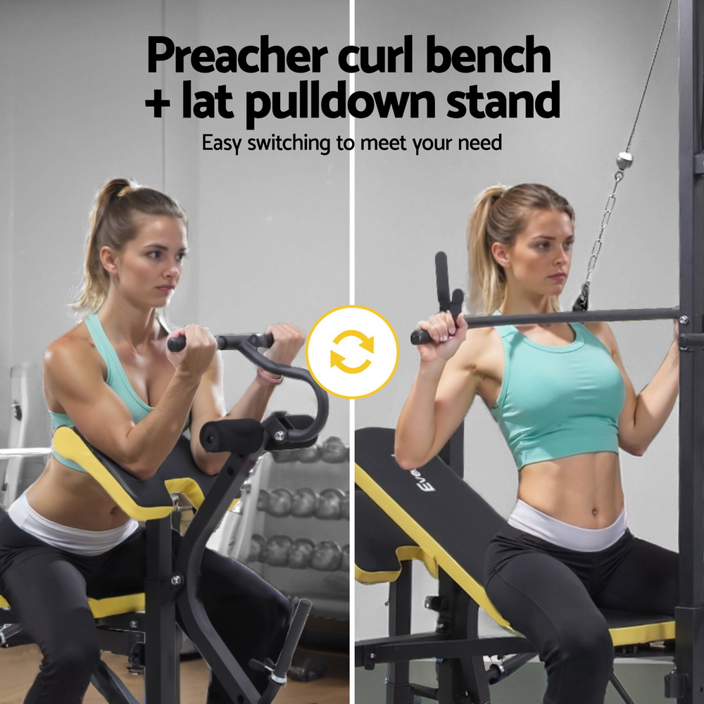 Everfit 14-in-1 Weight Bench Multi-Station Home Gym view 4
