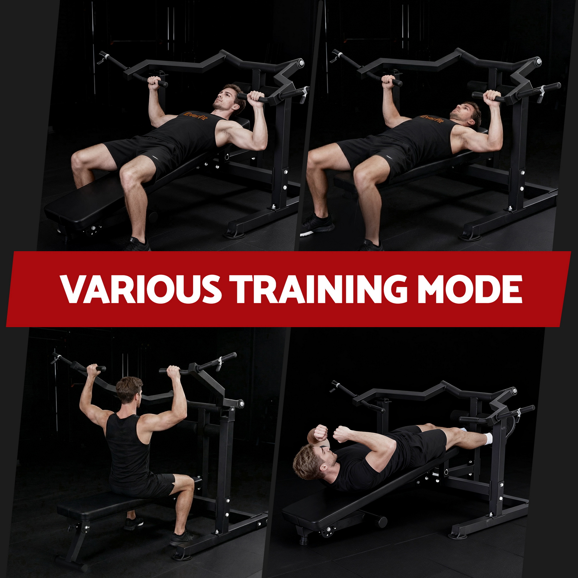 Everfit Folding Chest Press Machine with Independent Arms view 5