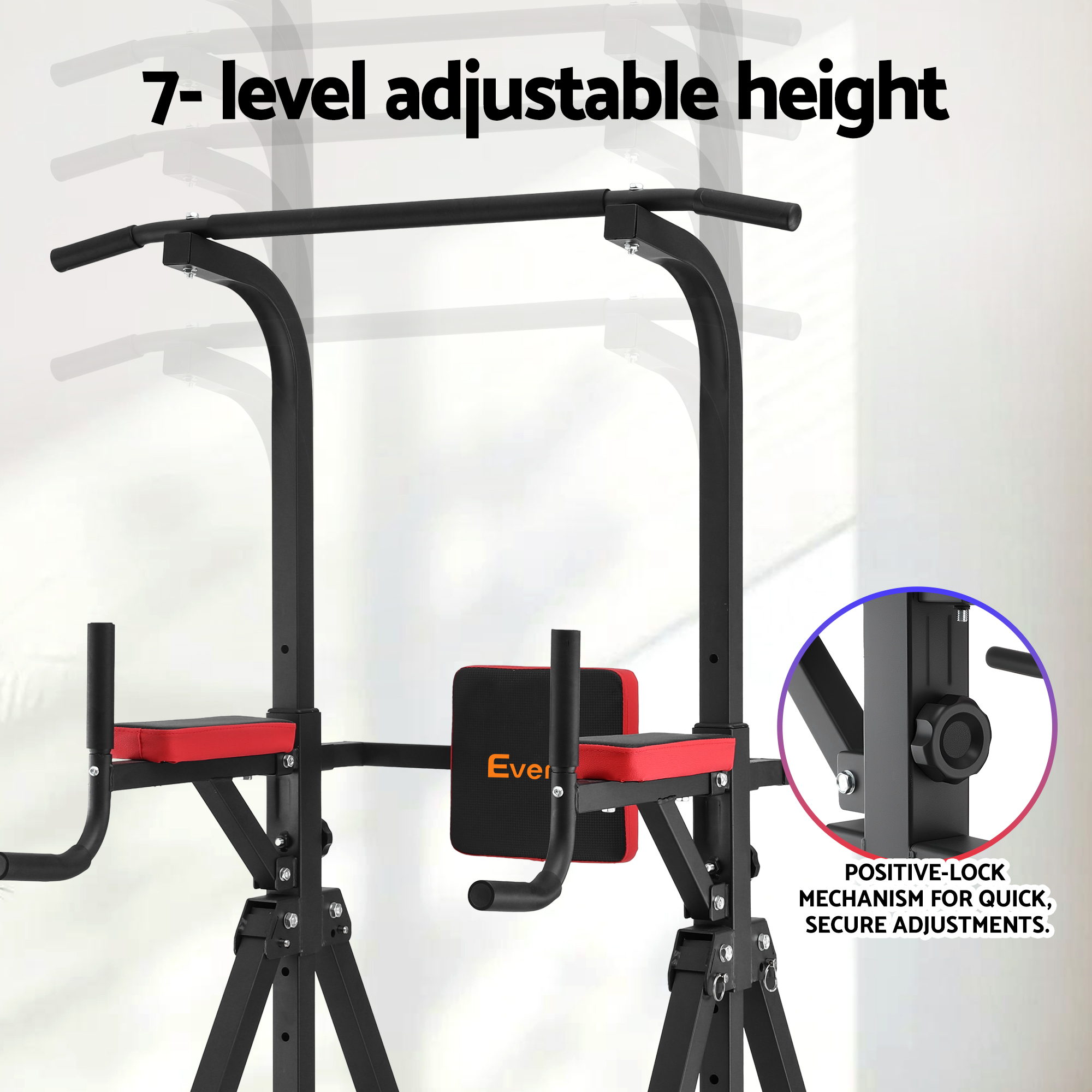 Everfit Folding Chin Up Tower with Pull Up Station view 4